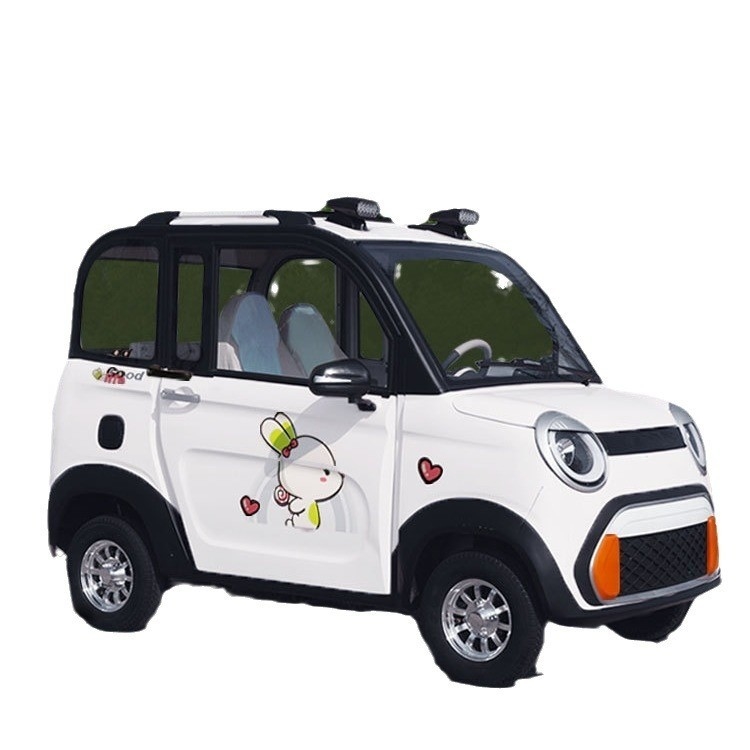 Hanpu 2024 4 asientos mini-auto eléctrico 4 ruedas EV Tuk-Tuk para viajes de pasajeros a baja velocidad